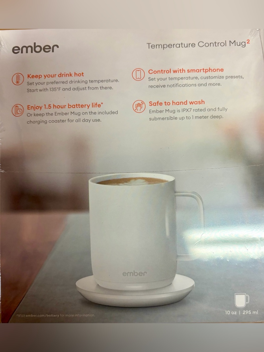 Ember Temperature Control Smart Mug 2, 10 Oz White - Picture 12 of 13